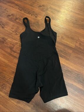 lululemon athletica Black Sleeveless Unitard Shorts